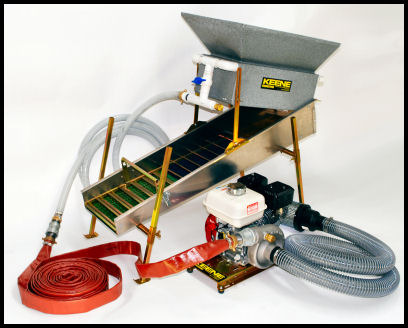 Keene 6 HP Power Sluice Concentrator