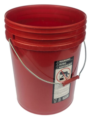 20 Liter Eimer, passend für Siebe , dunkelrot